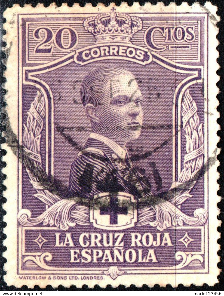 SPAGNA, SPAIN, CROCE ROSSA, RED CROSS, 1926, USATI Mi:ES 303, Scott:ES B6, Yt:ES 292 - Used Stamps