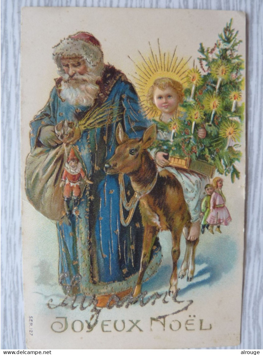 CP: Joyeux Noël En Relief, Sd, 1900/1905, TBE - Other & Unclassified