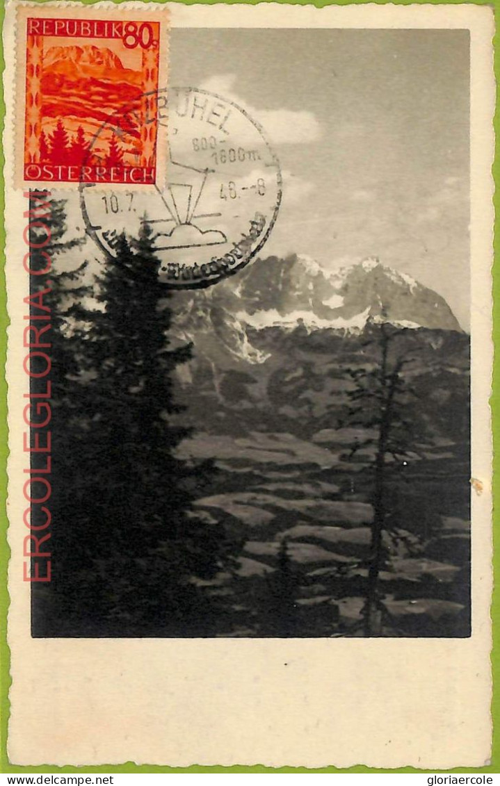Ad3302 - AUSTRIA - Postal History - MAXIMUM CARD - 1948 - Mountain - Cartoline Maximum