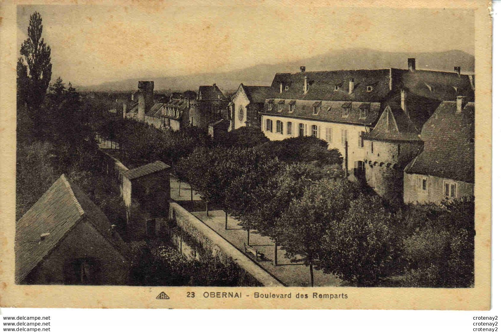 67 OBERNAI N°23 Boulevard Des Remparts VOIR DOS - Obernai