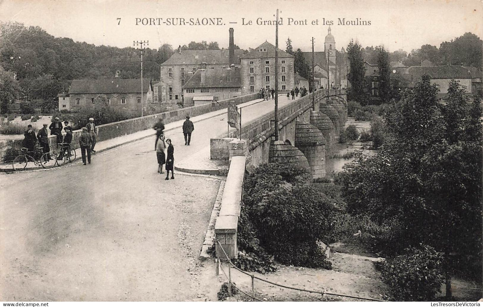 FRANCE - Port Sur Saone - Vue Sur Le Grand Pont Et Les Moulins - Animé - Carte Postale Ancienne - Port-sur-Saône