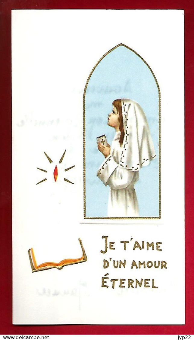 Image Pieuse Ed A.R. Sage 20674-6Je T'aime D'un Amour éternel - Communion Bénédicte Maurice Chantraine 10-06-1973 - Devotion Images