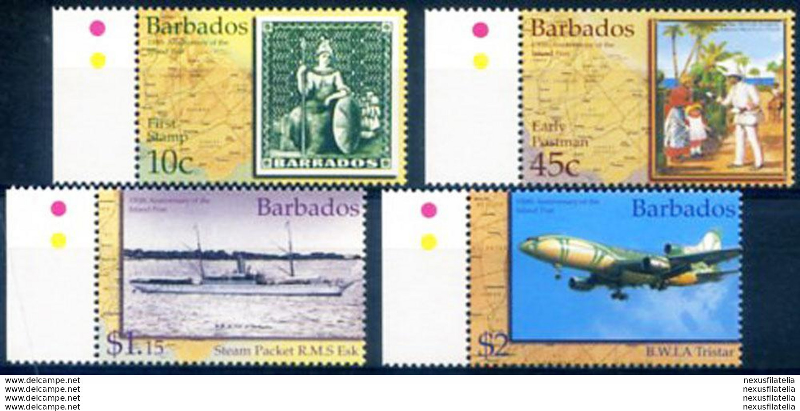 Storia Della Posta 2002. - Barbades (1966-...)