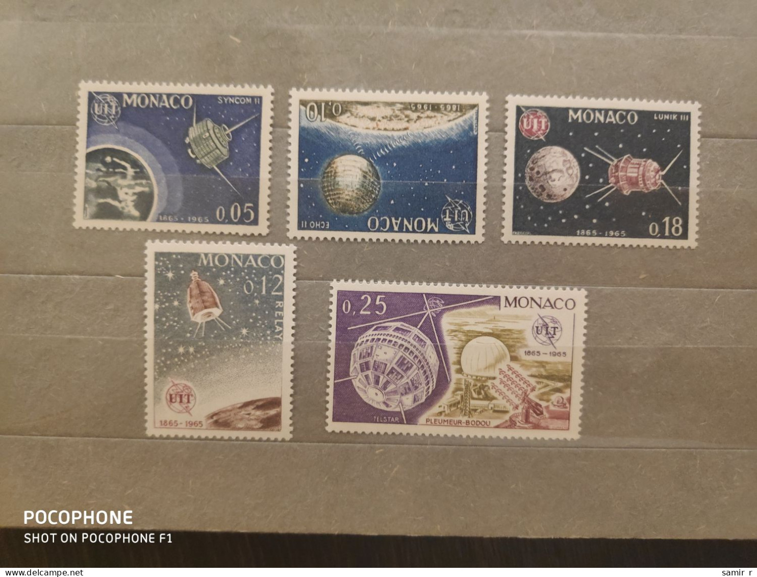 1965	Monaco	Space (F92) - Unused Stamps