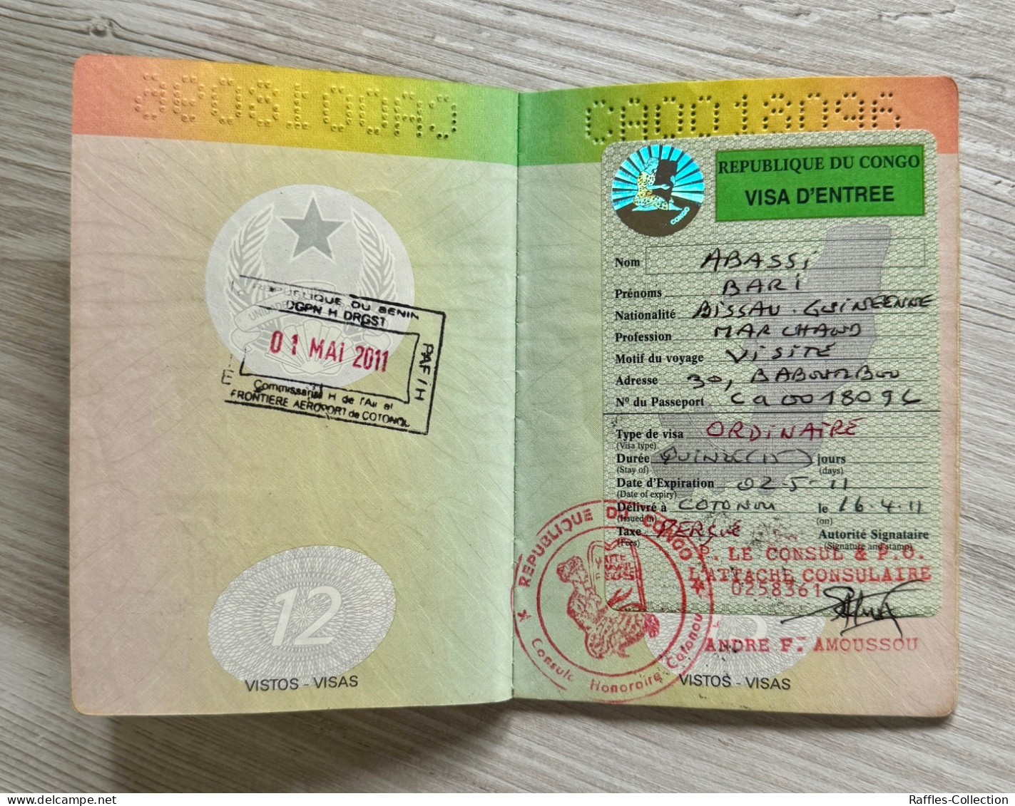Guinea-Bissau passport passeport reisepass pasaporte passaporto