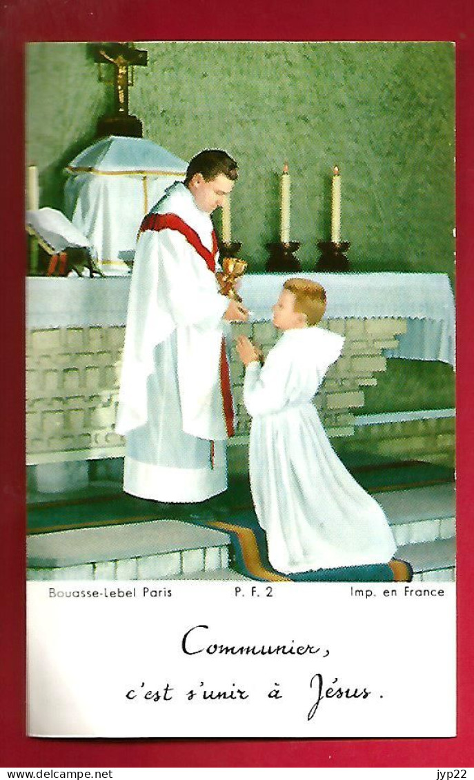 Image Pieuse Ed Bouasse Lebel P.F. 2 - Communion Alain ?? Eglise Saint Pierre Fourier 17-05-1970 - Chantraine Epinal ? - Imágenes Religiosas