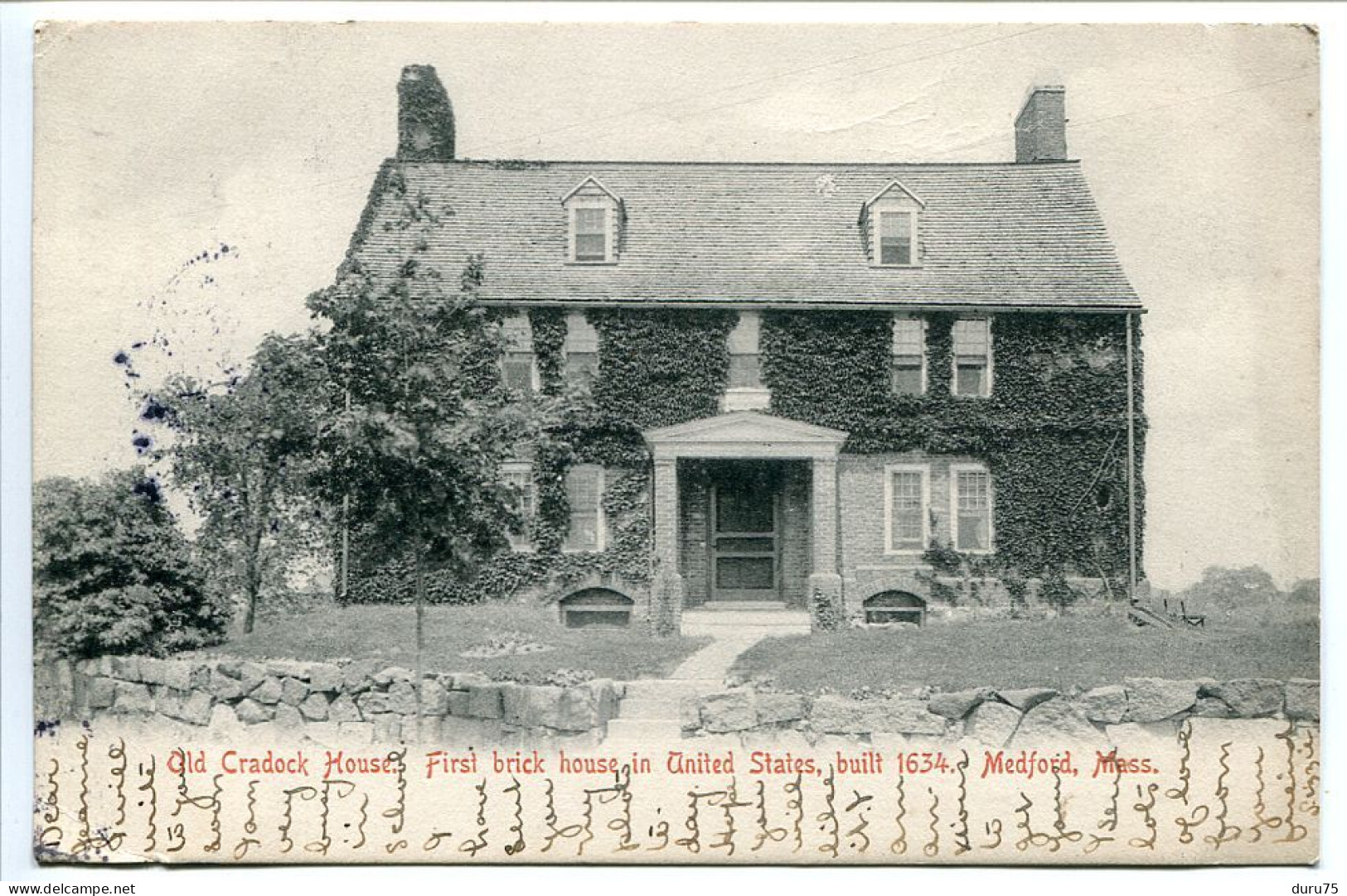 CPA 1905 - MEDFORD Old Cradock House . First Brick House In United States Built 1634 - Cachet Boston 1905 - Other & Unclassified