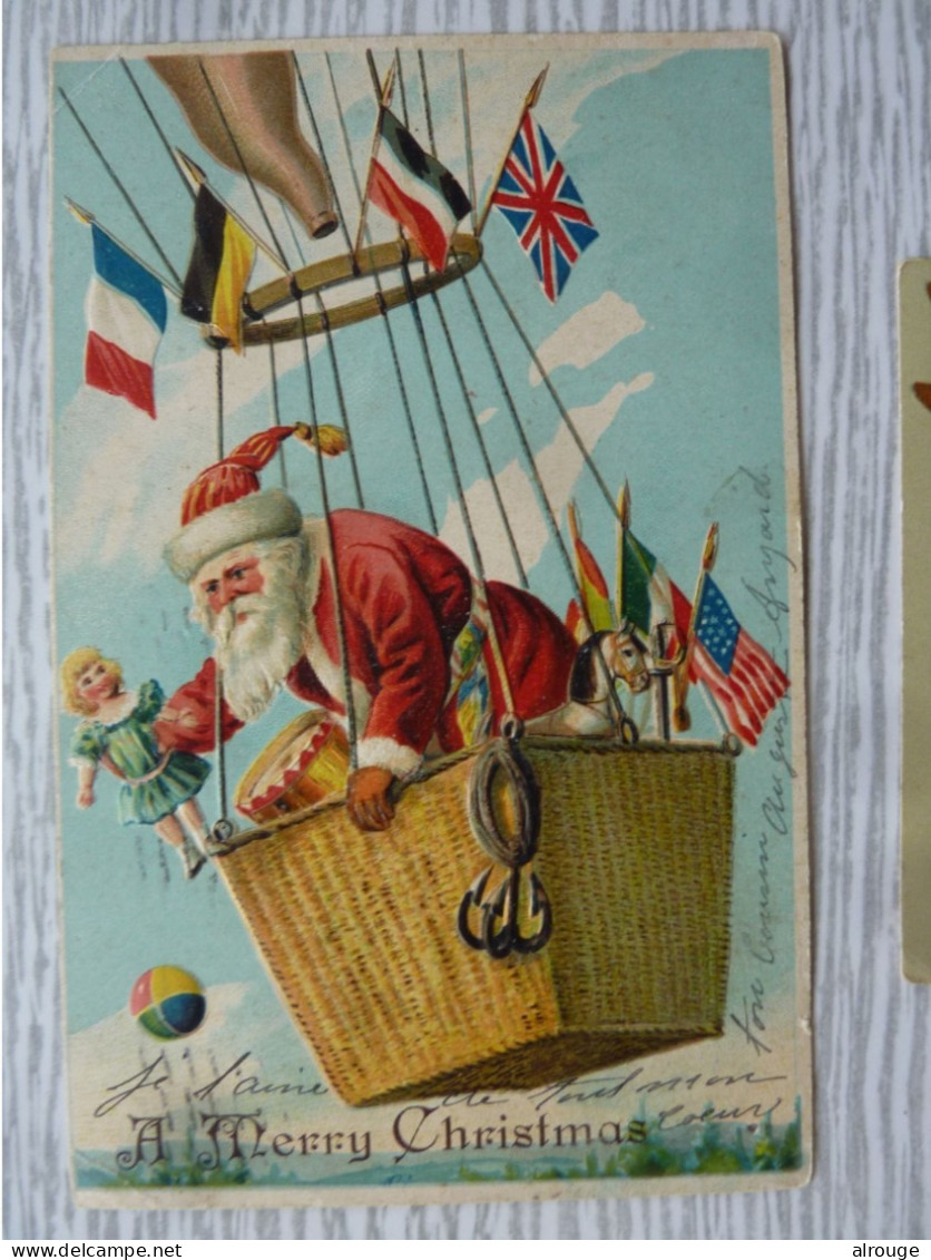CP Joyeux Noël En Relief, 1907, TBE - Andere & Zonder Classificatie