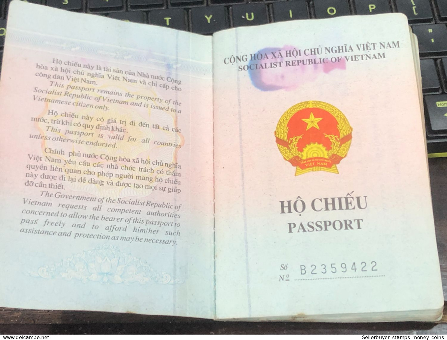VIET NAMESE-OLD-ID PASSPORT VIET NAM-PASSPORT Is Still Good-name-luu Van Minh Hoang-2008-1pcs Book - Collections