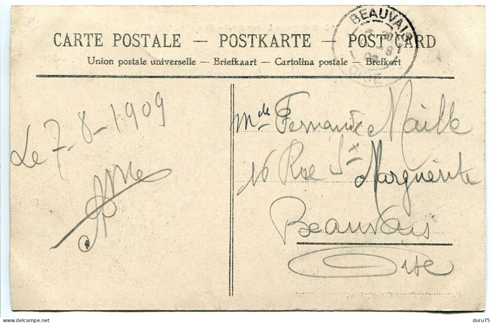 CPA 1909 * CRÉPY EN LAONNOIS Vue Générale * Collection E.C. - Victor Gérard Dépositaire - Autres & Non Classés