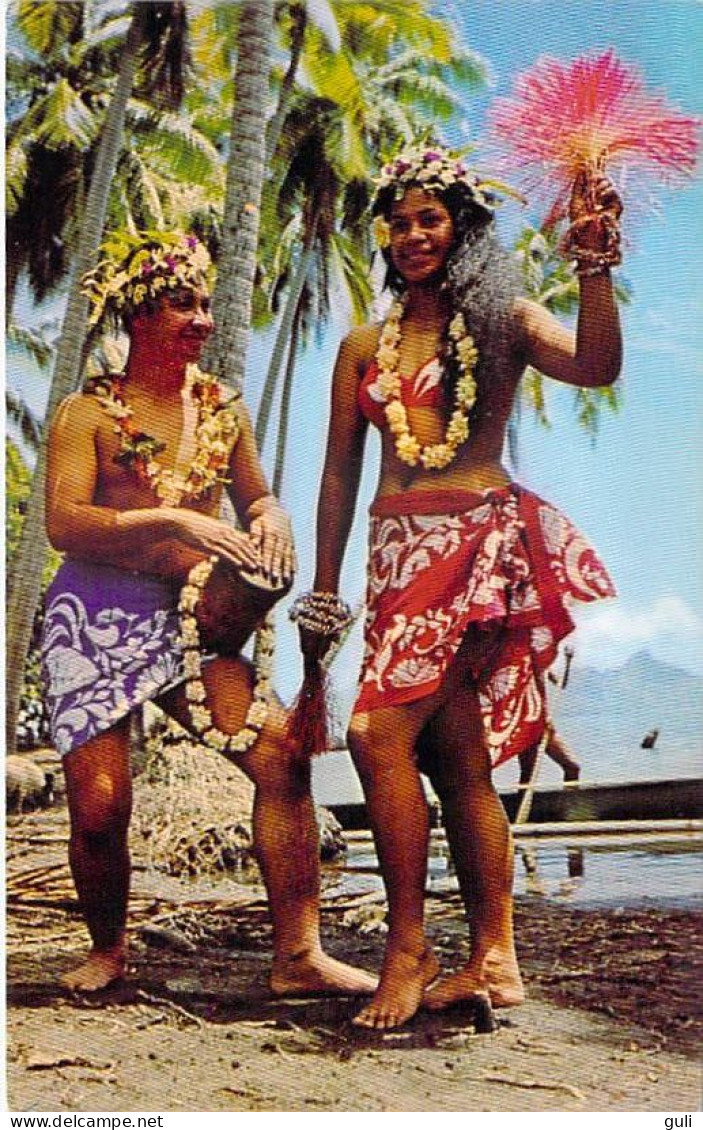Polynésie Française Danseuse Tahitienne Tahitian Dancer(vahiné Fleurs)  Photo  Sounam Papeete Tahiti C13130*PRIX  FIXE - Polynésie Française