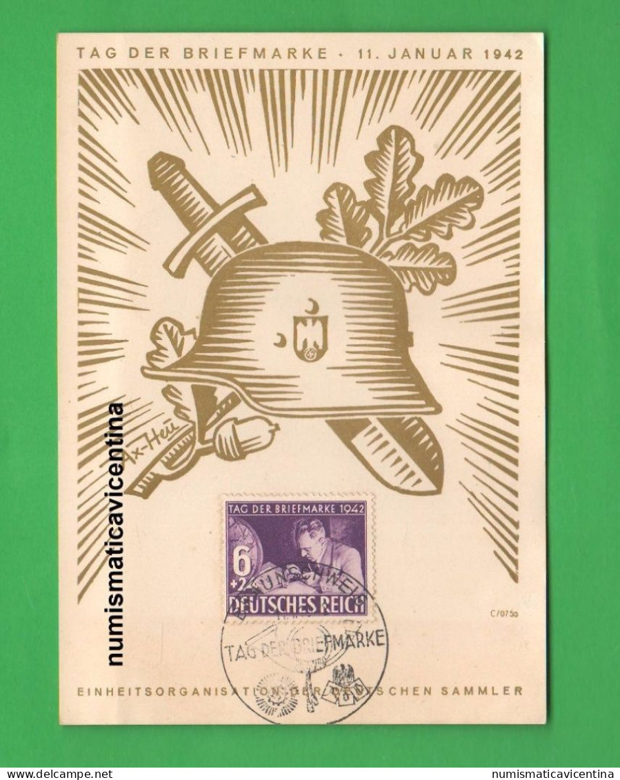 Tag Der Briefmarke  1942 Germany Third Reich - Autres & Non Classés