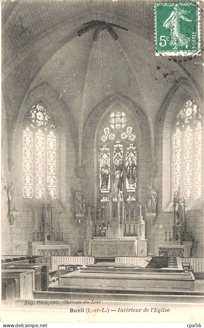 BUEIL - Intérieur De L'Église - Cocu éd. - VENTE DIRECTE X - Other & Unclassified