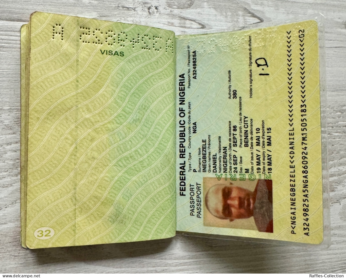 Nigeria Passport Passeport Reisepass Pasaporte Passaporto - Documents Historiques