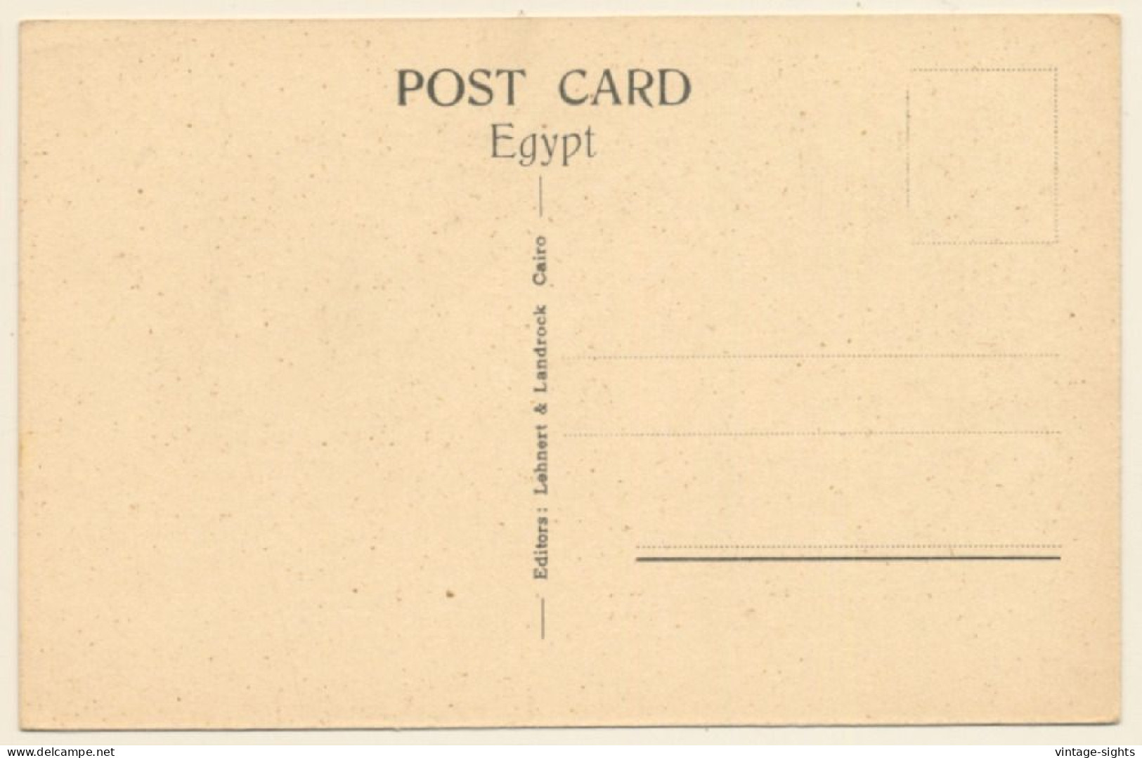 Lehnert & Landrock N°1042: Cairo - The Pyramid Of Gizeh / Camel (Vintage PC 1910s/1920s) - Otros & Sin Clasificación