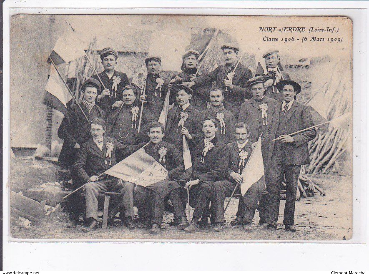 NORT-sur-ERDRE: Classe 1908, 6 Mars 1909 - état - Nort Sur Erdre