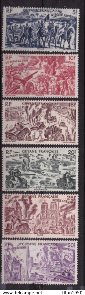 GUYANE - "Du Tchad Au Rhin" - Lot De Série De 6 Timbres Neufs **  -  Cote 16 € - Unused Stamps