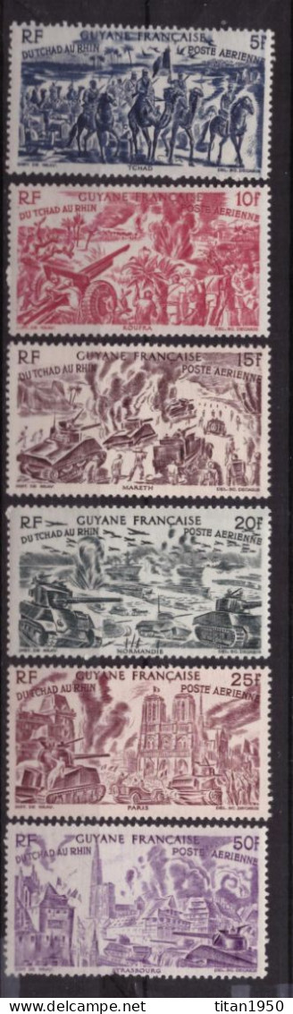 GUYANE - "Du Tchad Au Rhin" - Lot De Série De 6 Timbres Neufs **  -  Cote 16 € - Nuevos