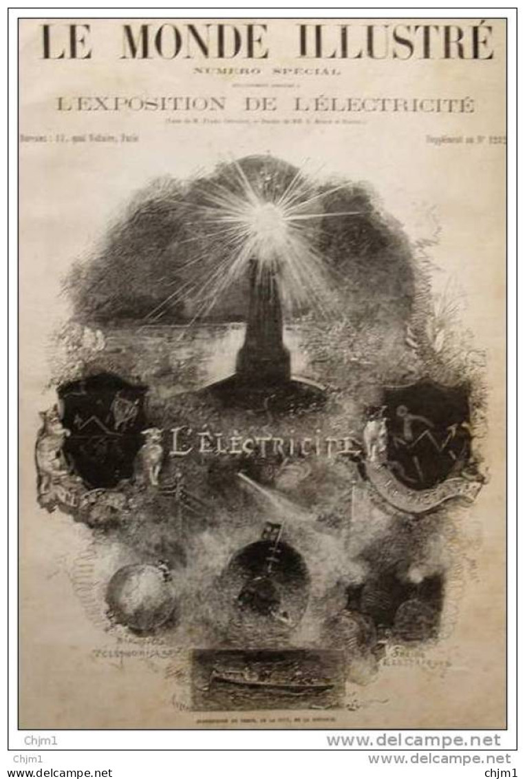 Exposition De L&acute;électricité - Page Original  1881 - 2 - Historische Documenten