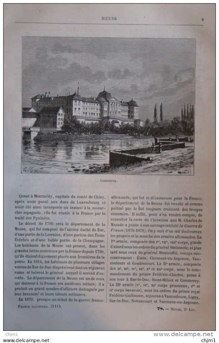 Commercy  - Page Original 1881 - Historische Documenten