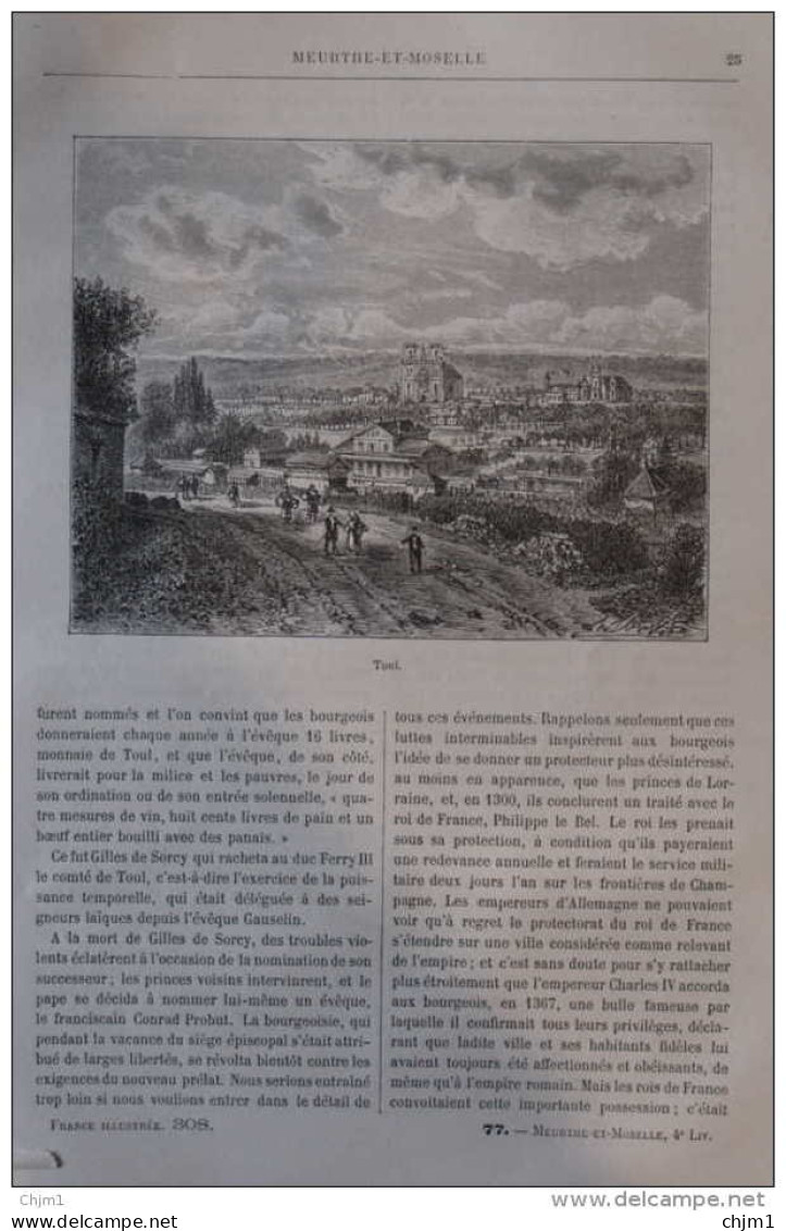 Toul - Page Original 1881 - Historische Documenten