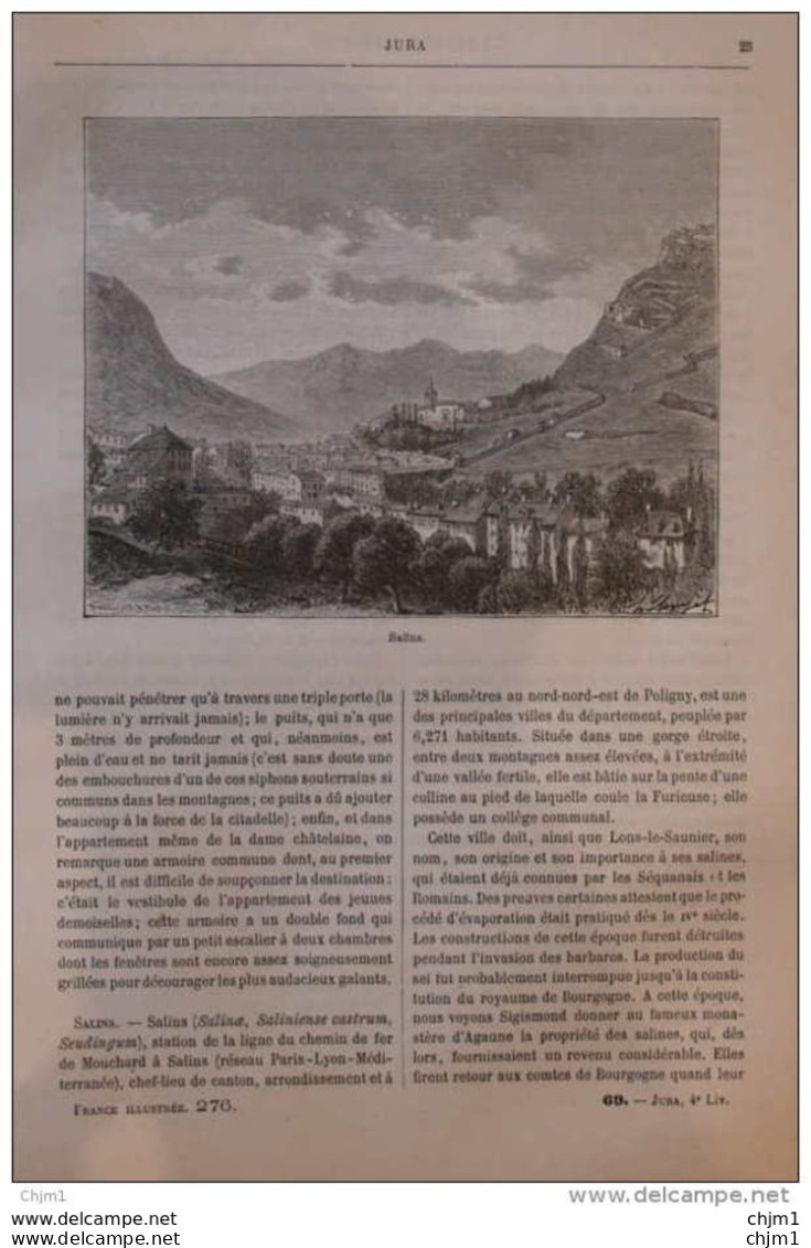 Salins - Page Original 1881 - Historische Documenten