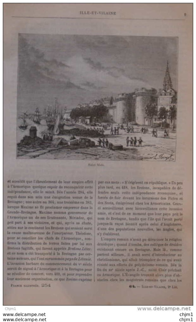 Saint-Malo - Page Original 1881 - Historische Documenten