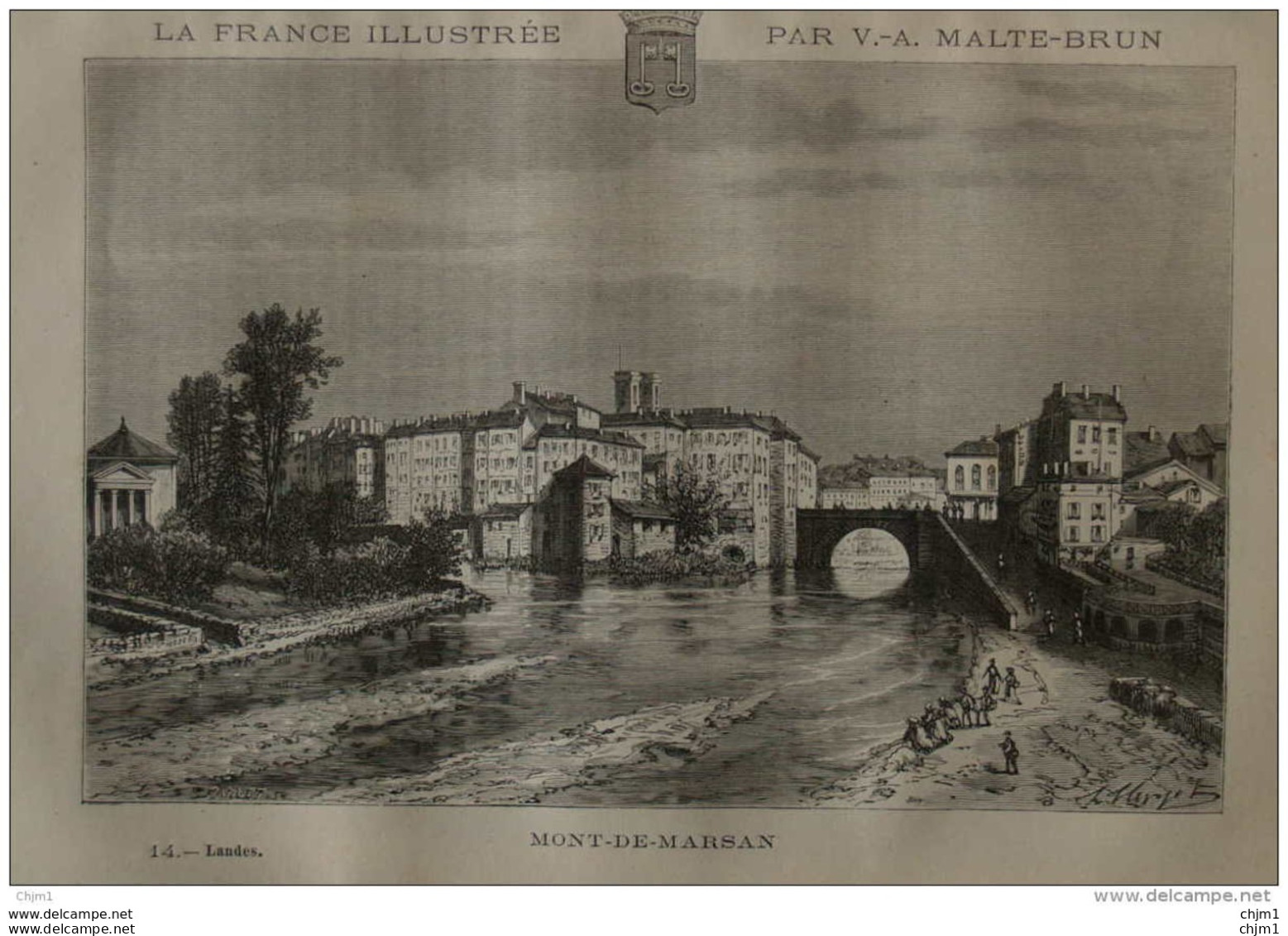 Mont-de-Marsan - Page Original 1881 - Historische Documenten