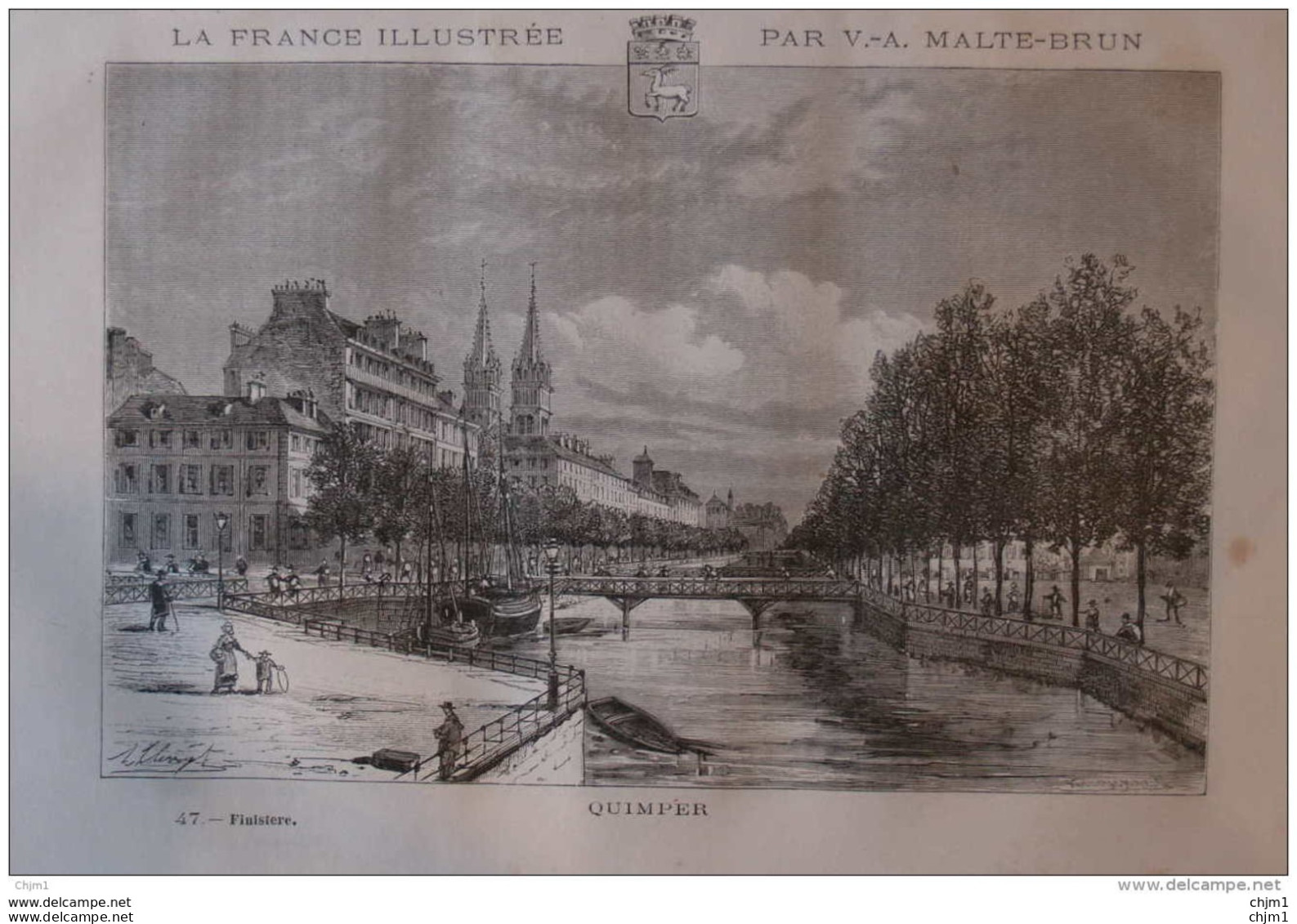 Quimper - Page Original 1881 - Historische Documenten