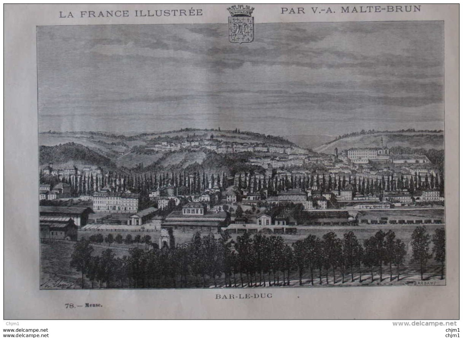 Bar-le-Duc - Page Original 1881 - Historische Dokumente