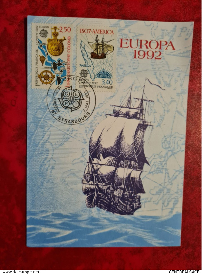 Carte Maximum 1982 STRASBOURG TIMBRE EUROPA - 1980-1989