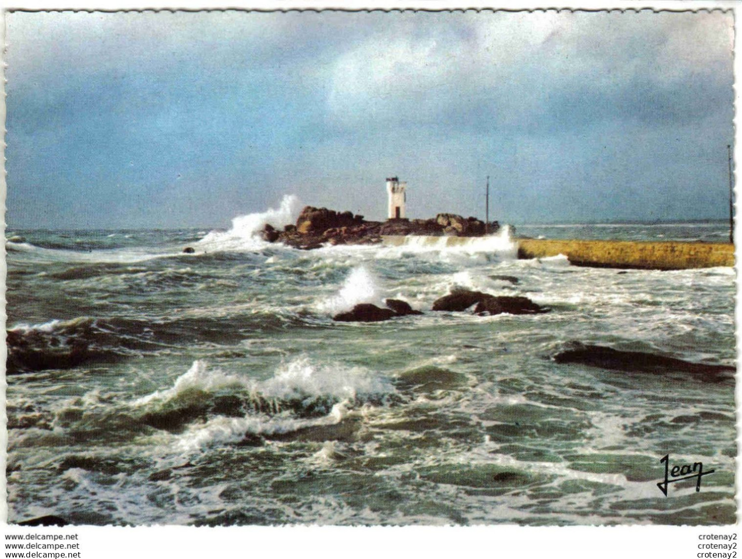 29 CONCARNEAU N°20 226 Tempête Rough Sea Pointe De Trévignon PHARE VOIR DOS - Concarneau