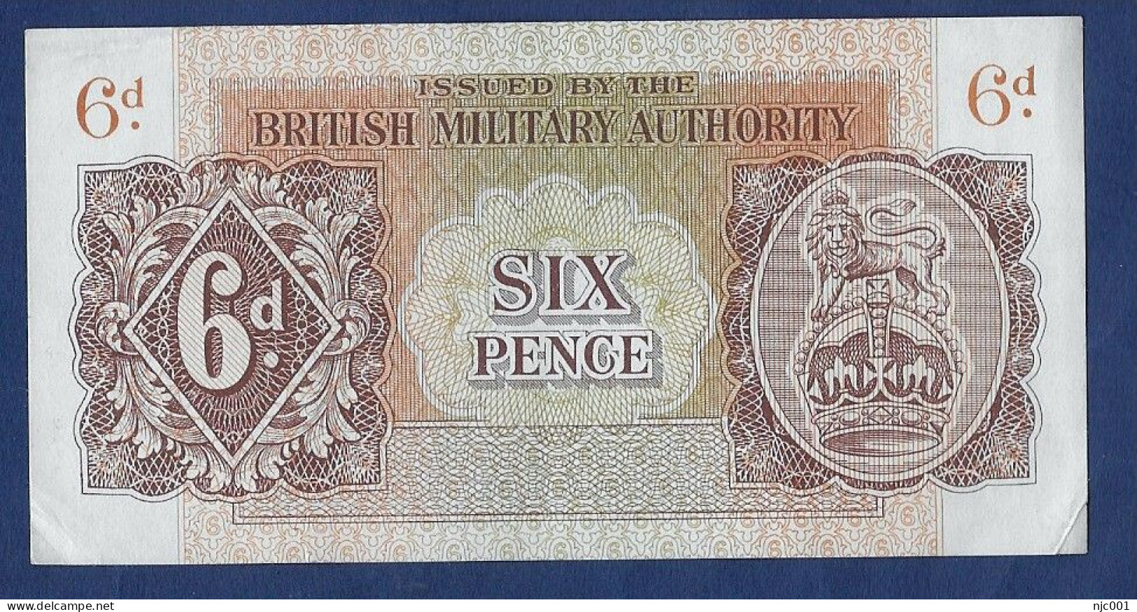 British Military Authority 6d 1943 - Altri & Non Classificati