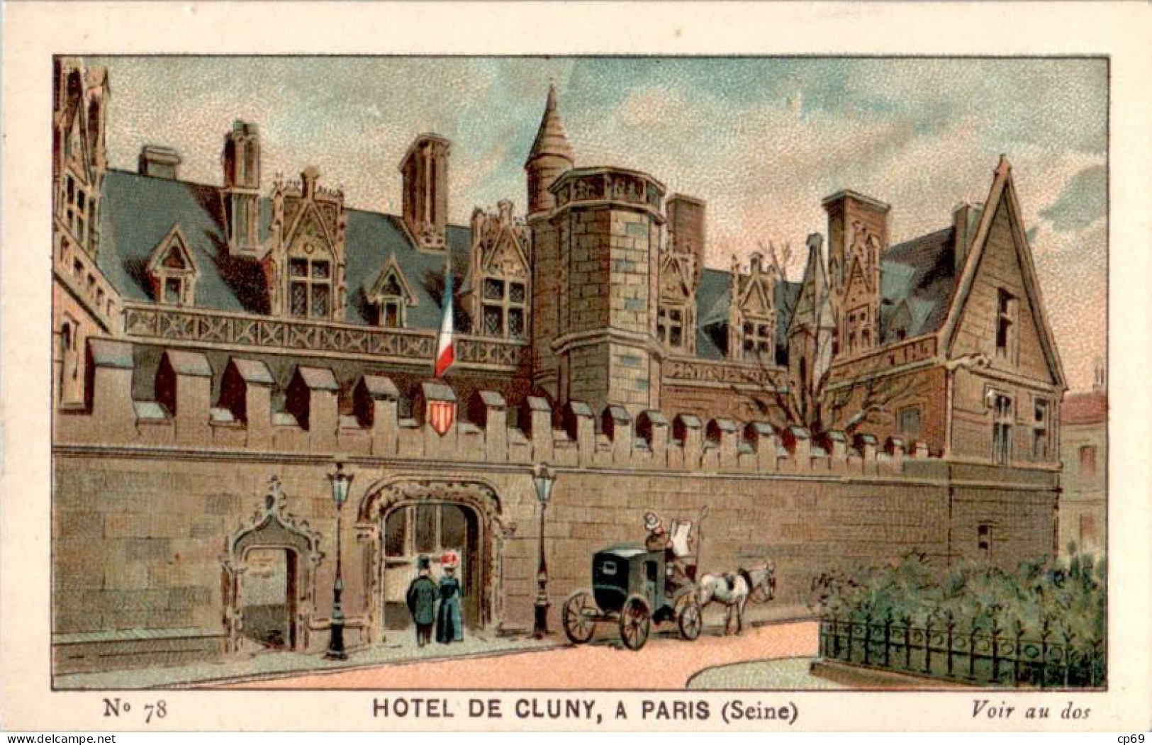 Image N°78 Hôtel De Cluny à Paris Département De La Seine (75) Texte Au Dos En TB.Etat - Autres & Non Classés