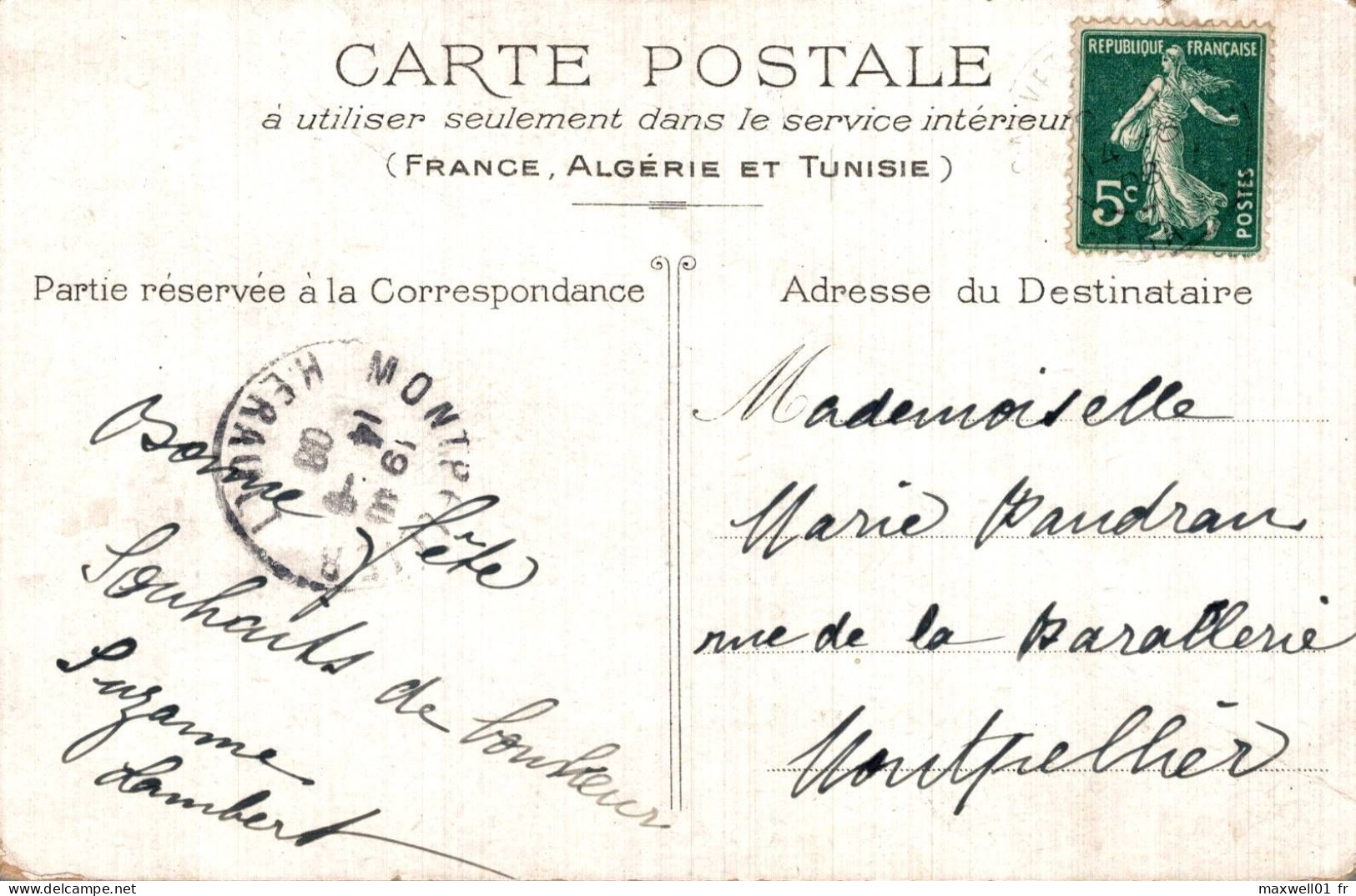 O5 - Carte Postale Fantaisie - Fleurs - Paysage - Bonne Fête - Other & Unclassified