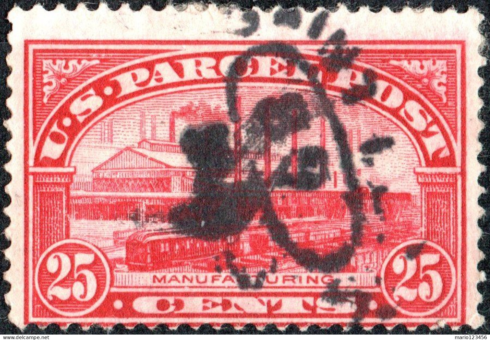 STATI UNITI; UNITED STATES; USA; PACCHI POSTALI, PARCEL POST, 1913, USATI Mi:US PK9, Scott:US Q9, Yt:US CP9 - Used Stamps
