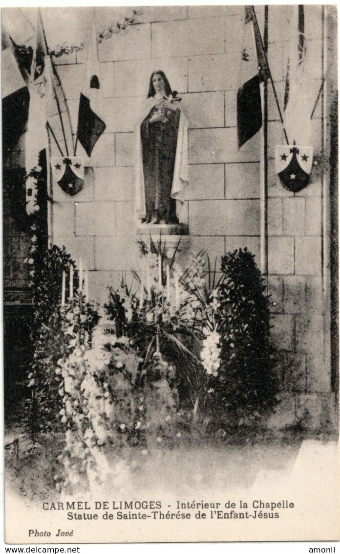 87. HAUTE-VIENNE - Carmel De LIMOGES. Intérieur De La Chapelle. Statue De Sainte-Thérèse De L'Enfant-Jésus. - Limoges