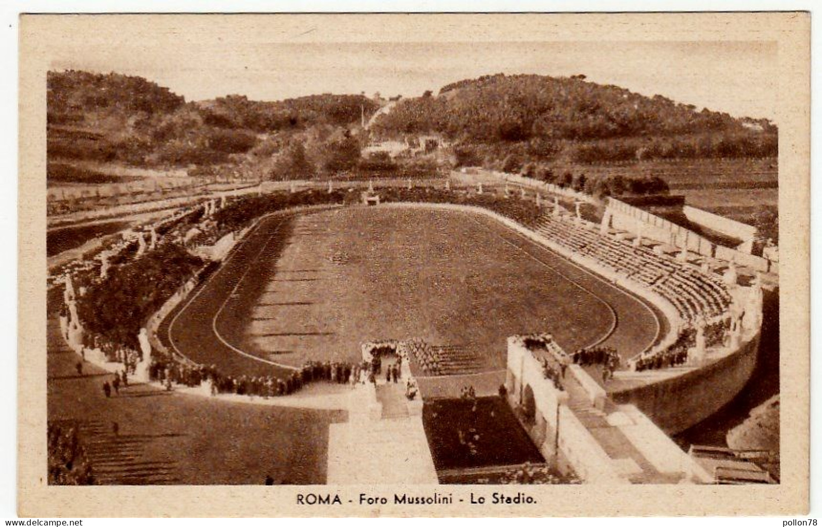 ROMA - FORO MUSSOLINI - LO STADIO - Vedi Retro - Formato Piccolo - Fútbol