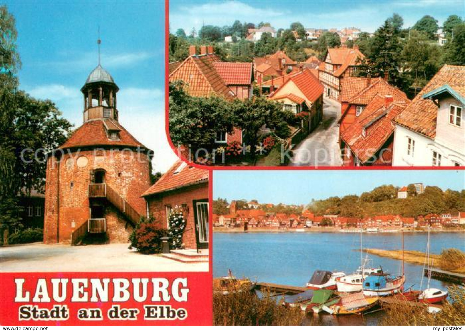 73673829 Lauenburg Elbe Schlossturm Ortsansicht Fischerhafen Lauenburg Elbe - Lauenburg
