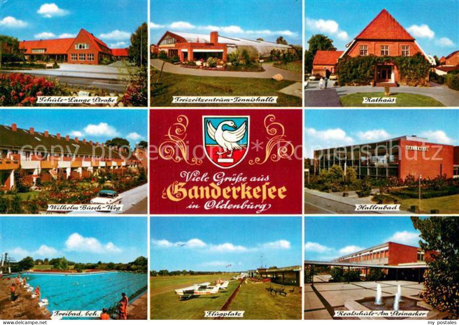 73673819 Ganderkesee Schule Lange Strasse Freizeitzentrum Tennishalle Rathaus Wi - Ganderkesee