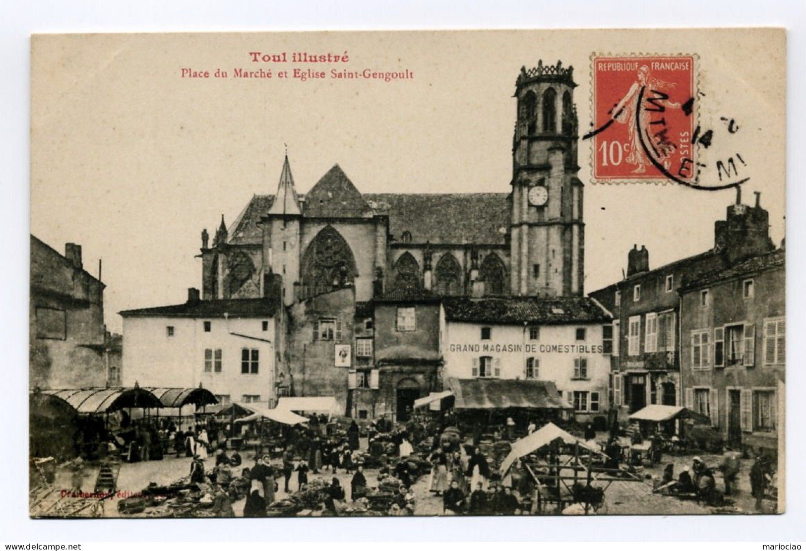 C-FR54200 TOUL Place Du Marché Et Eglise Saint-Gengoult - Toul