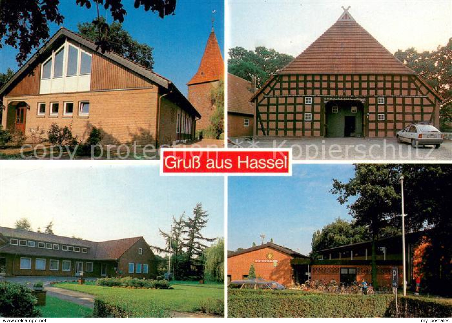 73673689 Hassel Celle Kirche Schule Fachwerkhaus Sportzentrum Hassel Celle - Other & Unclassified