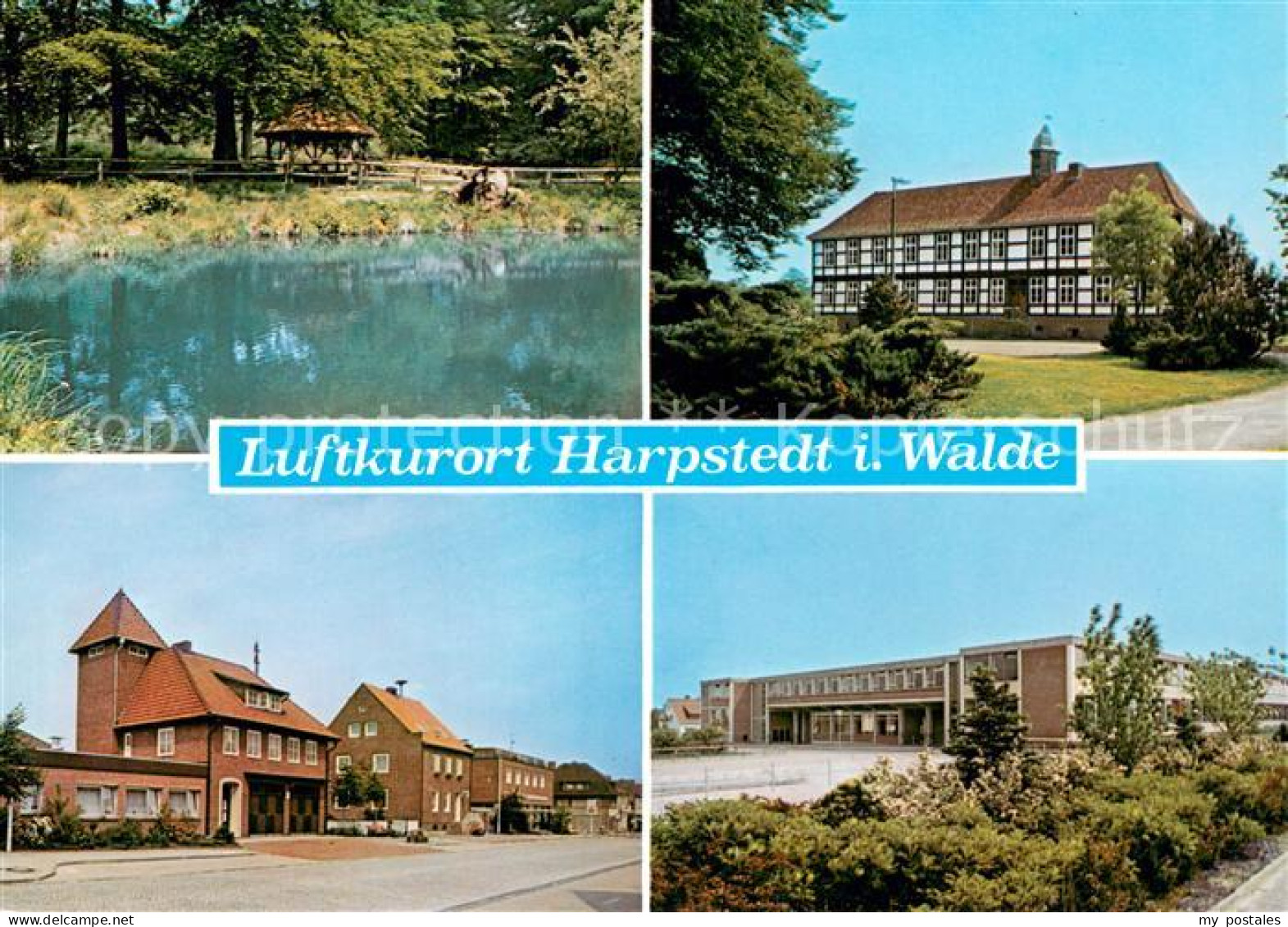 73673675 Harpstedt Schwanenteich Ortsmotive Schule Harpstedt - Other & Unclassified