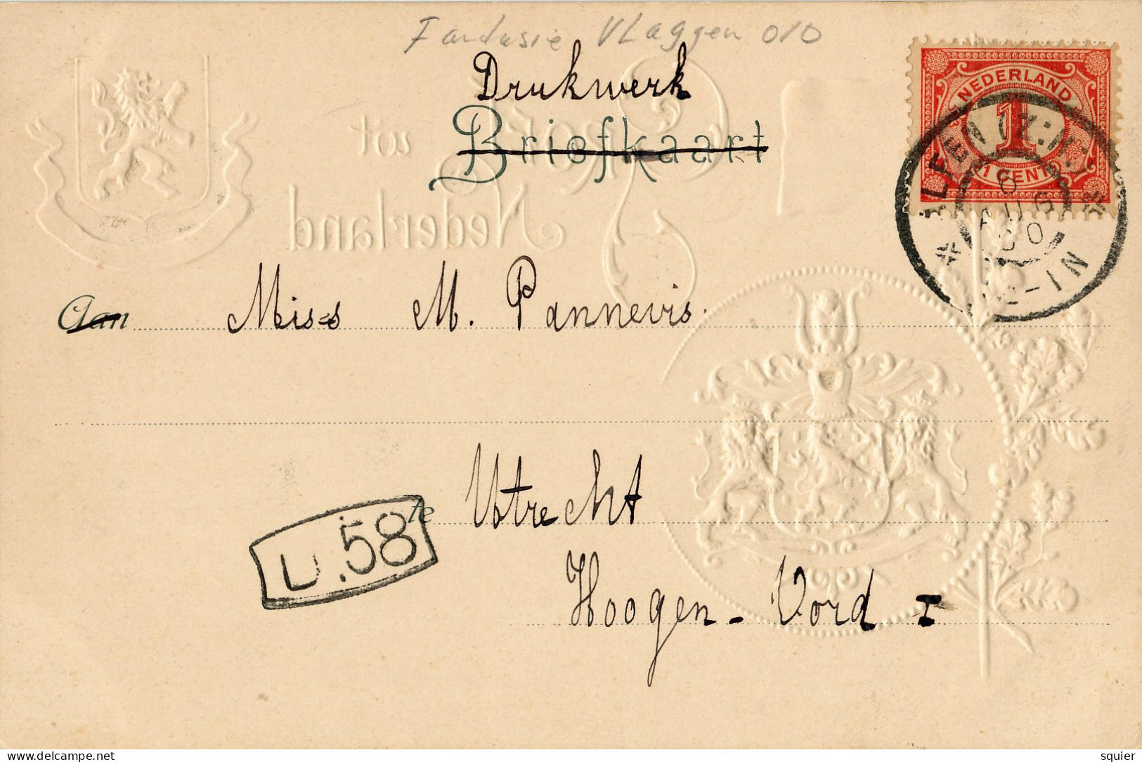 Louis Weijl ,Groet Uit, Poststempel 1900 - Other & Unclassified