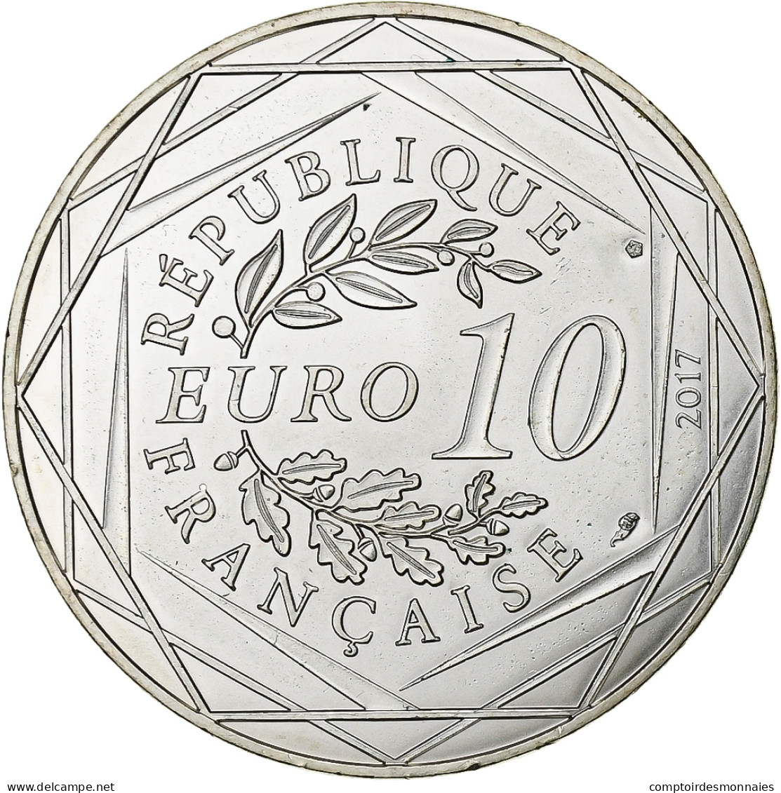 France, 10 Euro, 18, 2017, Argent, SPL+ - France