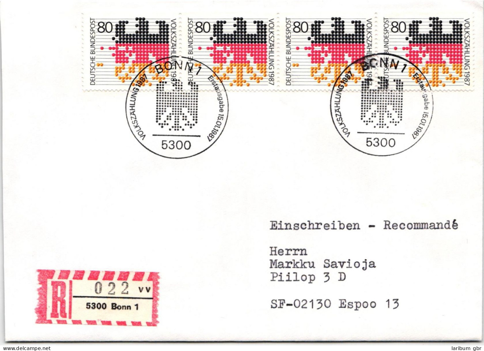 BRD Bund 1309 Auf Brief Als Mehrfachfrankatur Vom Erstag #NG131 - Other & Unclassified