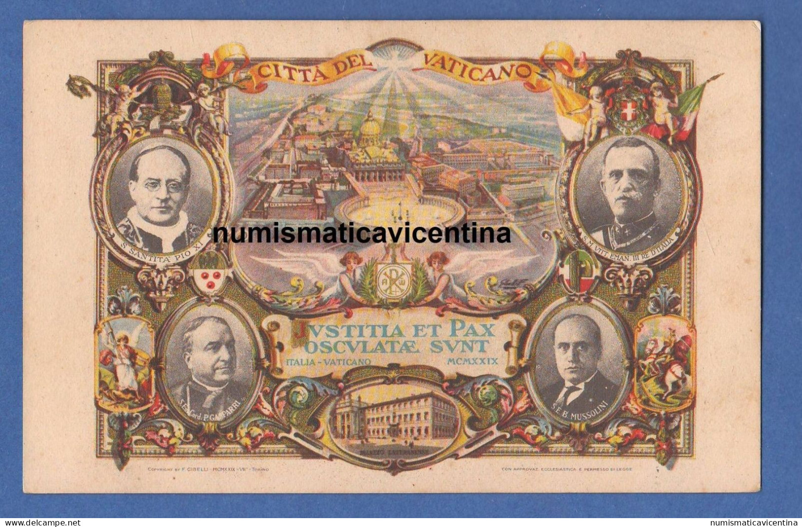 Patti Lateranesi 1929 Papa Pio XI Rè Vittorio Em. III° Lateran Pacts Pactes Du Latran - Other & Unclassified