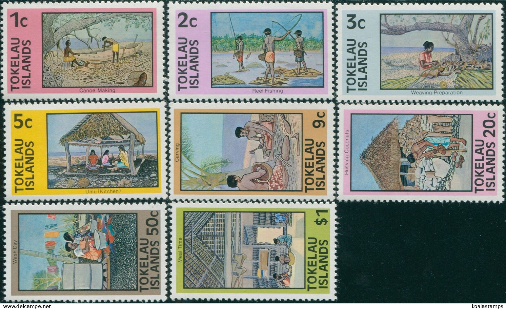 Tokelau 1976 SG49-56 Local Life Set MNH - Tokelau