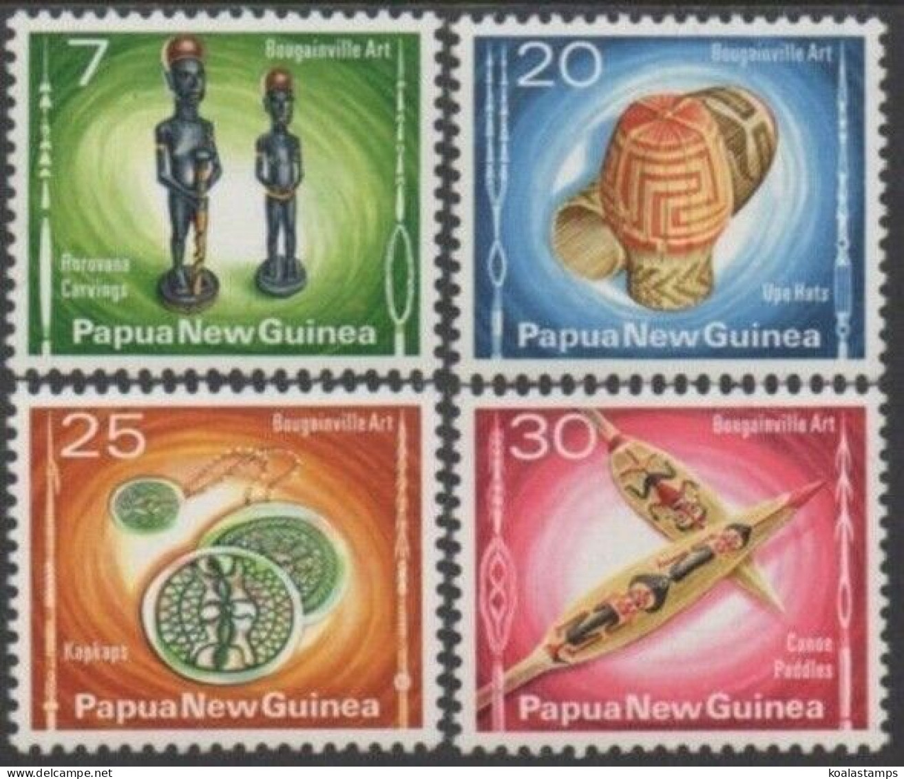 Papua New Guinea 1976 SG301-304 Bougainville Artifacts Set MNH - Papua New Guinea