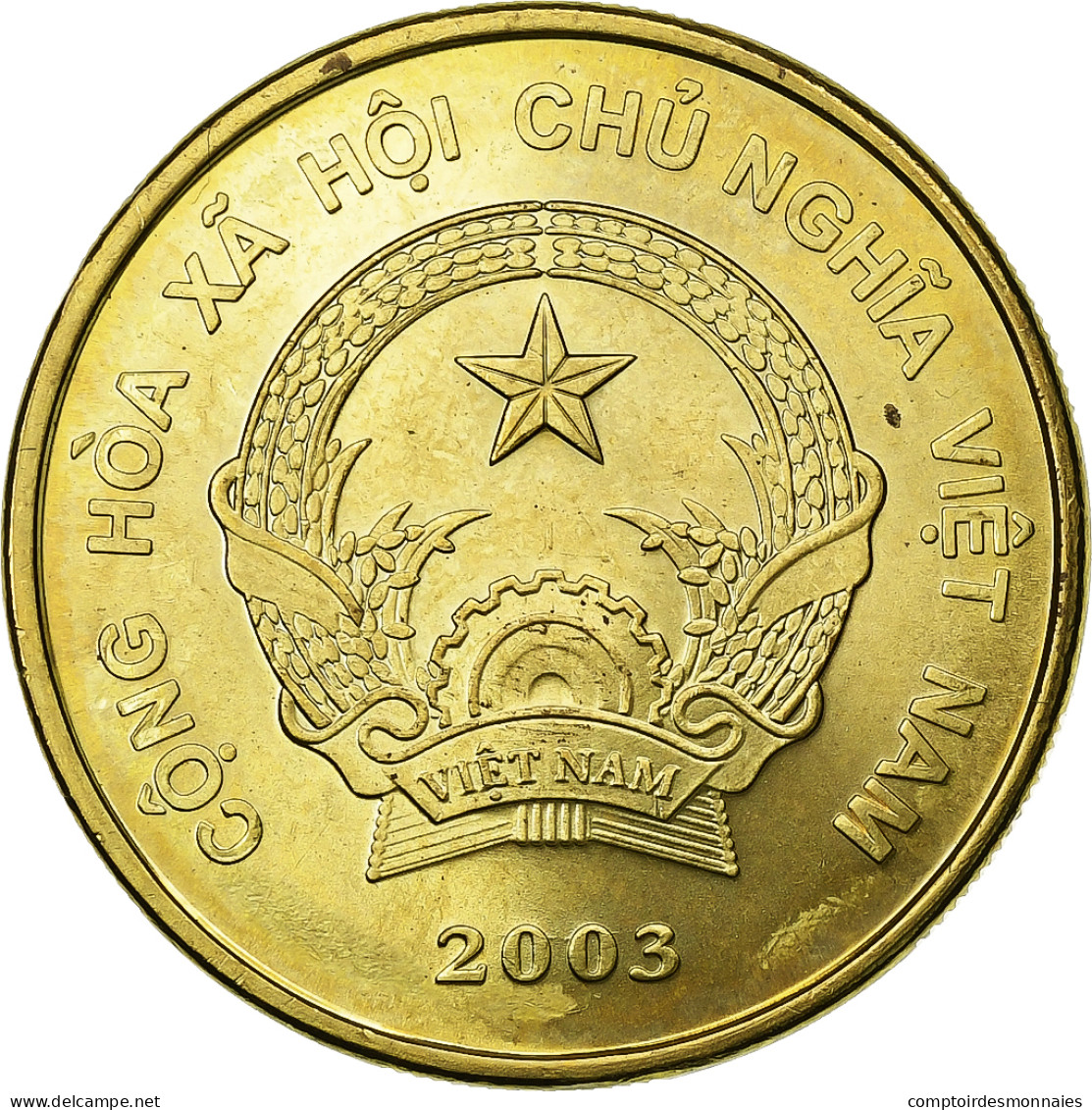 Viet Nam, SOCIALIST REPUBLIC, 2000 Dông, 2003, Vantaa, Brass Plated Steel, SPL - Vietnam